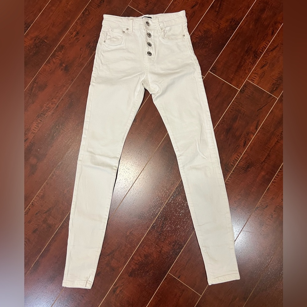 Bershka White Skinny Jeans, size 34